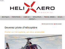 Tablet Screenshot of helixaero.com